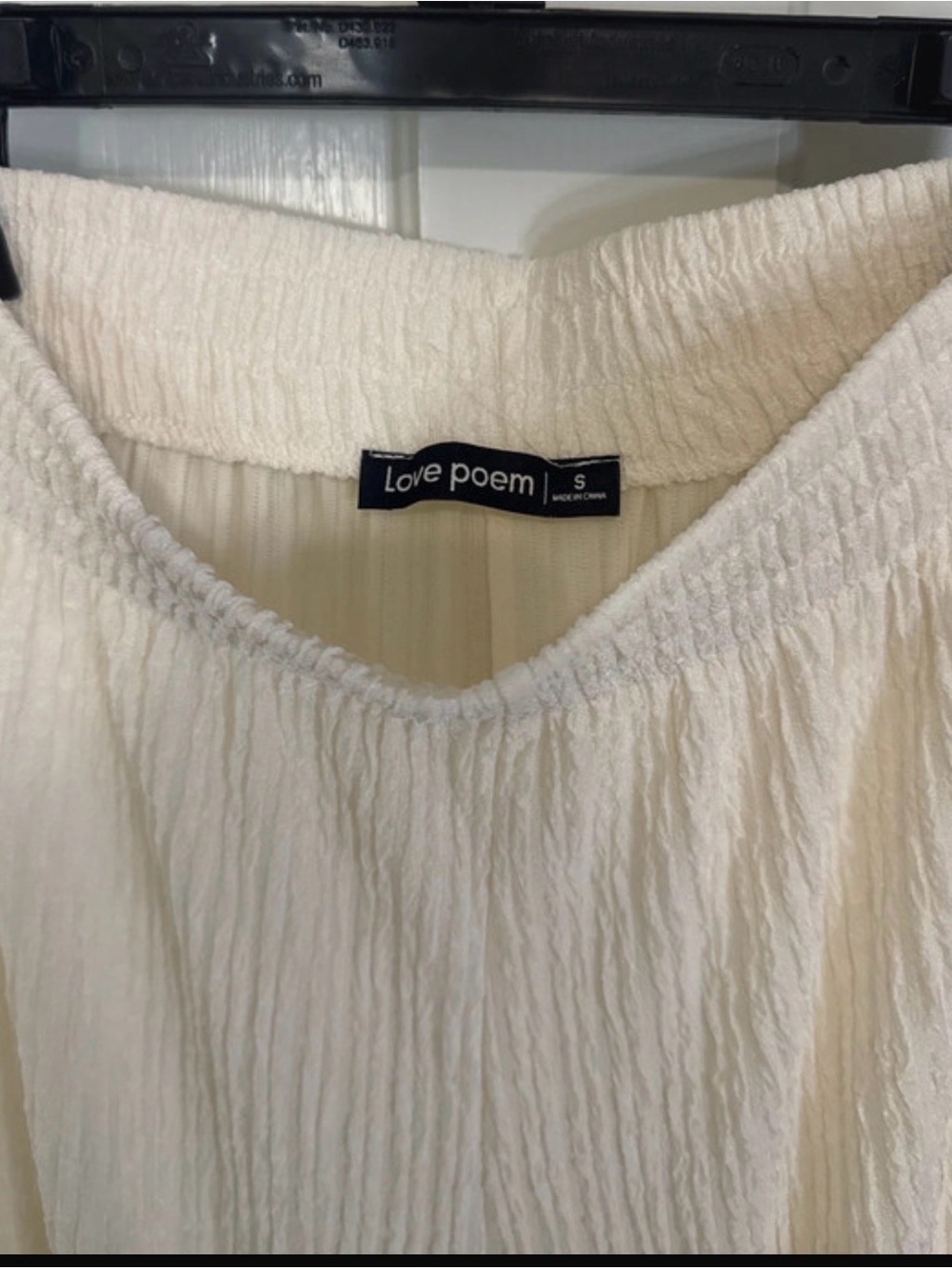 Off white Ribbed Wide-Leg Pants & Tank Set - Picture 4 of 4